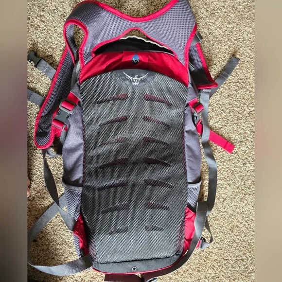 Osprey Red and Gray Daylite Backpack - Picture 6 of 7